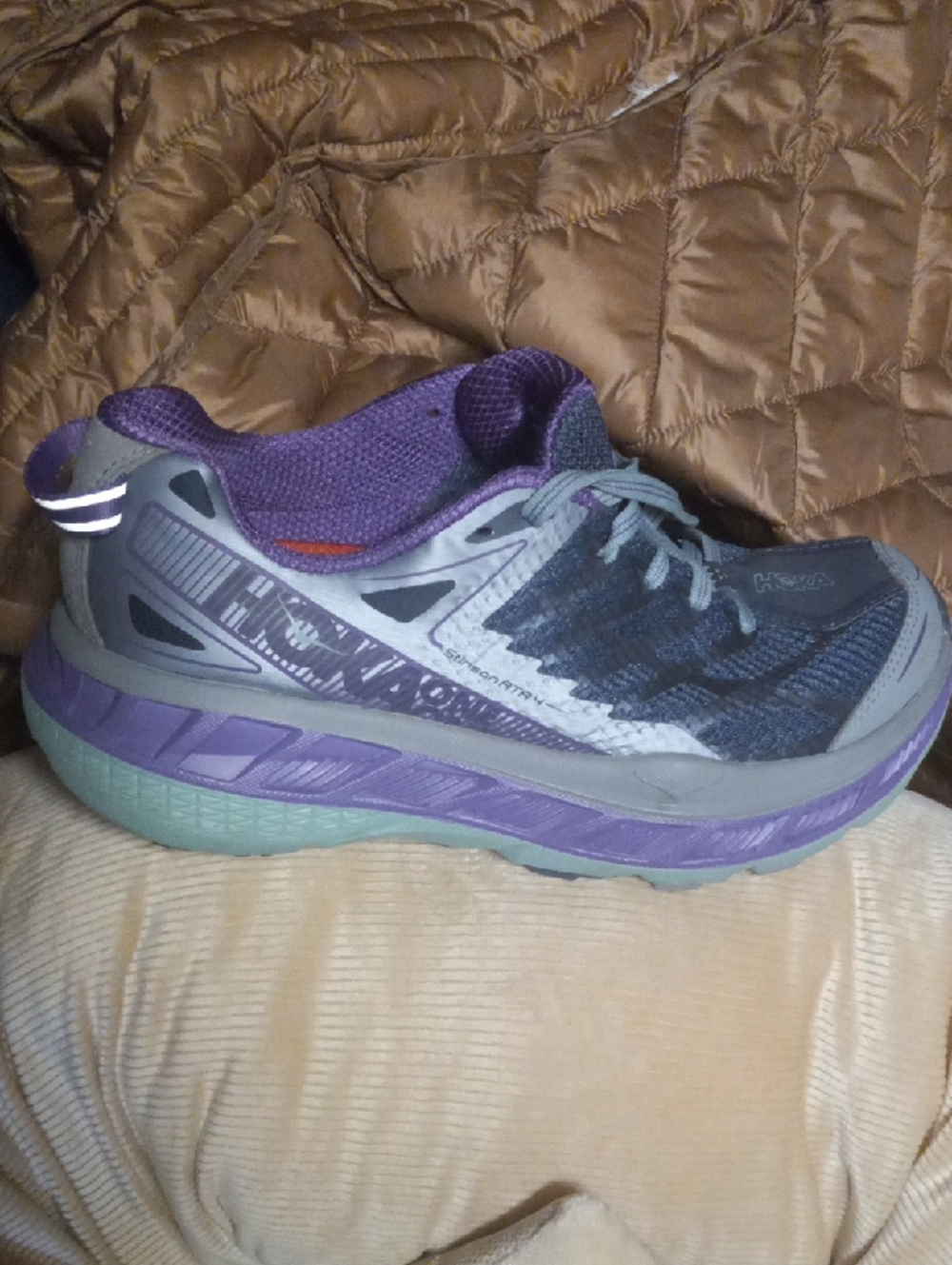 Women's Purple and Gray Lightweight Running Shoe